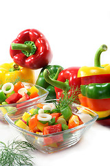 Image showing Bell pepper salad