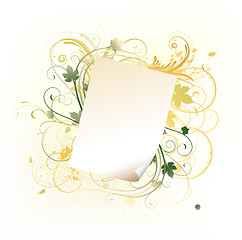 Image showing paper leaf frame 