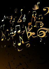 Image showing music Abstract background