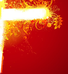 Image showing  floral Decorative banner