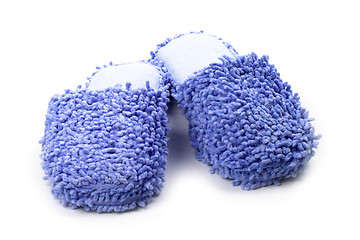 Image showing blue slippers