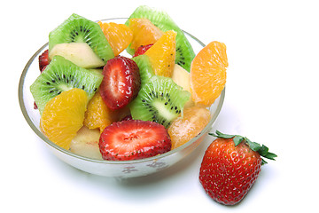 Image showing Fresh Fruit Salad in the bowl