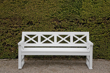 Image showing Nice white bench