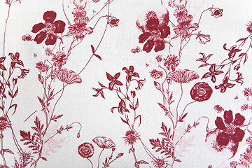 Image showing flower fabric texture