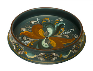 Image showing Rose painted bowl