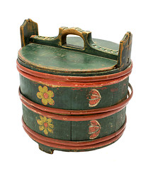 Image showing Rose painted box