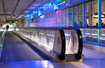 Image showing airport walkway