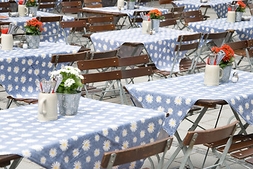 Image showing beer garden munich