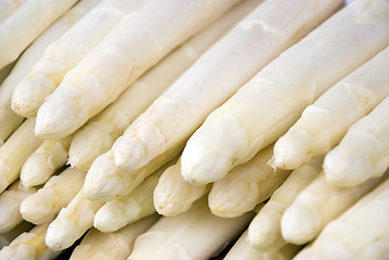 Image showing white asparagus