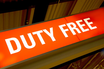 Image showing duty free shop