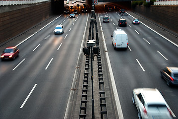 Image showing cars motorway