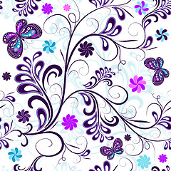 Image showing Seamless floral pattern