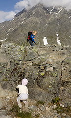 Image showing Children climbing