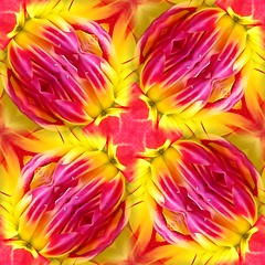 Image showing Dahlia Seamless Tile Background