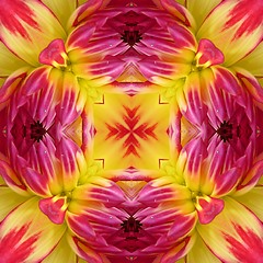 Image showing Dahlia Seamless Tile Background