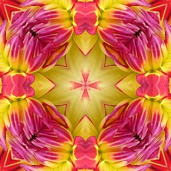 Image showing Dahlia Seamless Tile Background