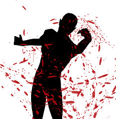 Image showing Fighting Silhouette 