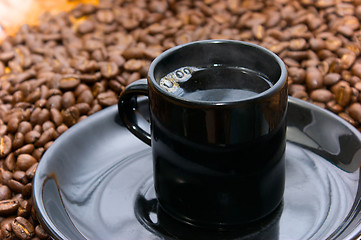 Image showing espresso and beans