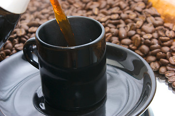 Image showing pouring coffee