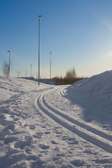 Image showing Ski track