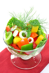 Image showing Bell pepper salad