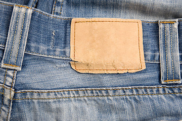 Image showing denim label