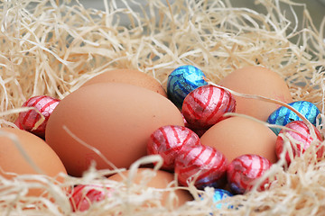 Image showing Easter eggs