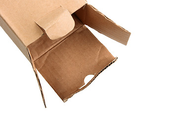 Image showing Open cardboard box.