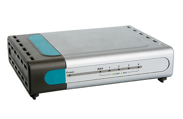 Image showing Front panel of network router.