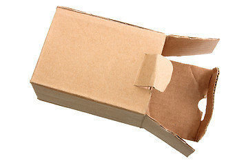 Image showing Open cardboard box.