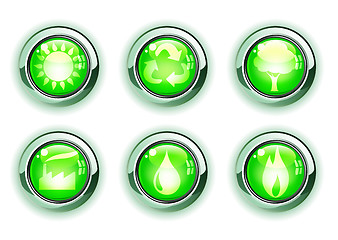 Image showing green ecologe icons