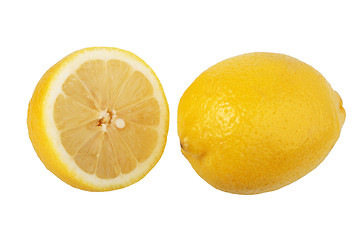 Image showing Section and single lemons.