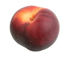 Image showing Single dark-red peach.