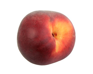 Image showing Single dark-red peach.
