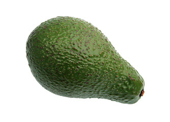 Image showing Single green avocado.