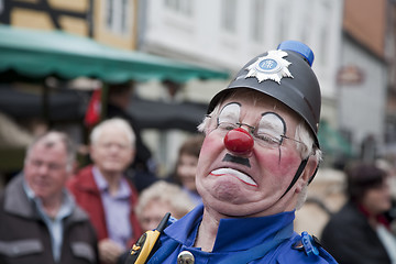 Image showing Clown performing