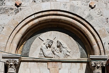 Image showing Fourth Station, Via Dolorosa, Jerusalem