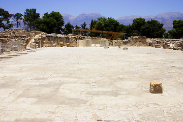 Image showing Central courtyard Phaistos Crete