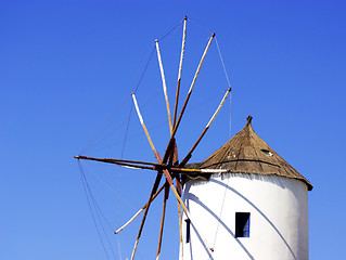 Image showing Santorini windmill
