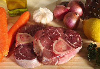 Image showing Ossobuco ingredients horizontal