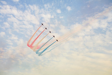 Image showing Aviation display team