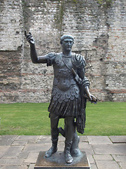 Image showing Emperor Trajan Statue