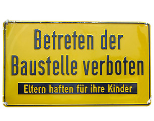 Image showing Sign