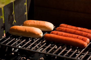 Image showing sausage and bread