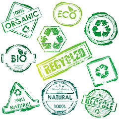 Image showing Vector eco stamps