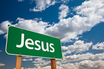 Image showing Jesus Green Road Sign