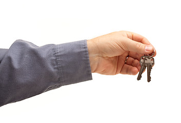 Image showing Man Handing Over the Keys