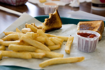 Image showing Close up on French Fries