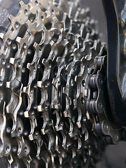 Image showing Bicycle gear abstract