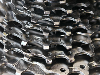Image showing Bicycle gear abstract